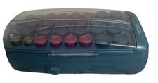 Nano Titanium By Babyliss Pro 30 Hot Rollers Curl Hairsetter Blue Case WORKS