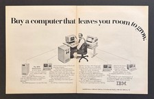 1982 IBM Datamaster Computer photo Gives You Room to Grow 2page vintage print ad