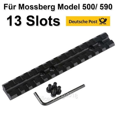 13 Slots Picatinny Schiene 140mm lang für Mossberg 500 590 gewölbte Boden -DHL