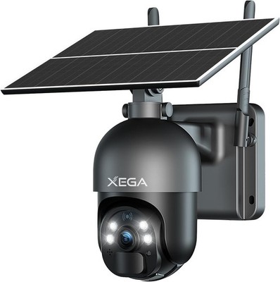 Xega 3G 4G LTE Überwachungskamera Solar PTZ IP Kamera 2K