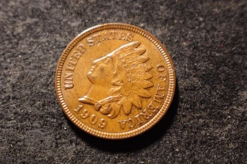 1909 BU AU Mostly RB Glossy Indian Head Cent Premium Quality NJX