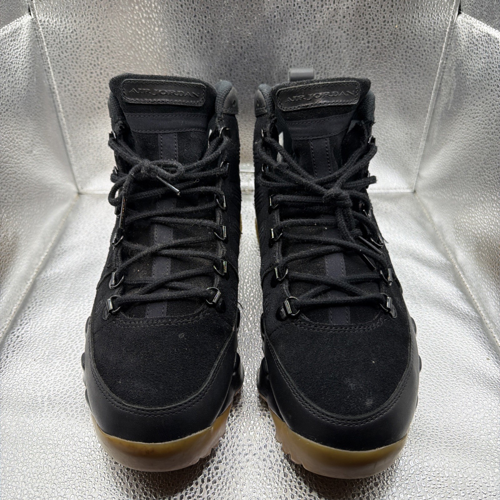 Air Jordan 9 Retro Boot NRG Black Light Gum Size 11 men's thumbnail 6