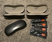 Ray - Ban Glasses Case Sunglasses Black w/ Cleaning Cloth Included Sunglasses