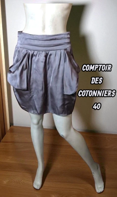 Jupe Comptoir Des Cotonniers Noire - Taille 38 - Occasion Comme Neuf