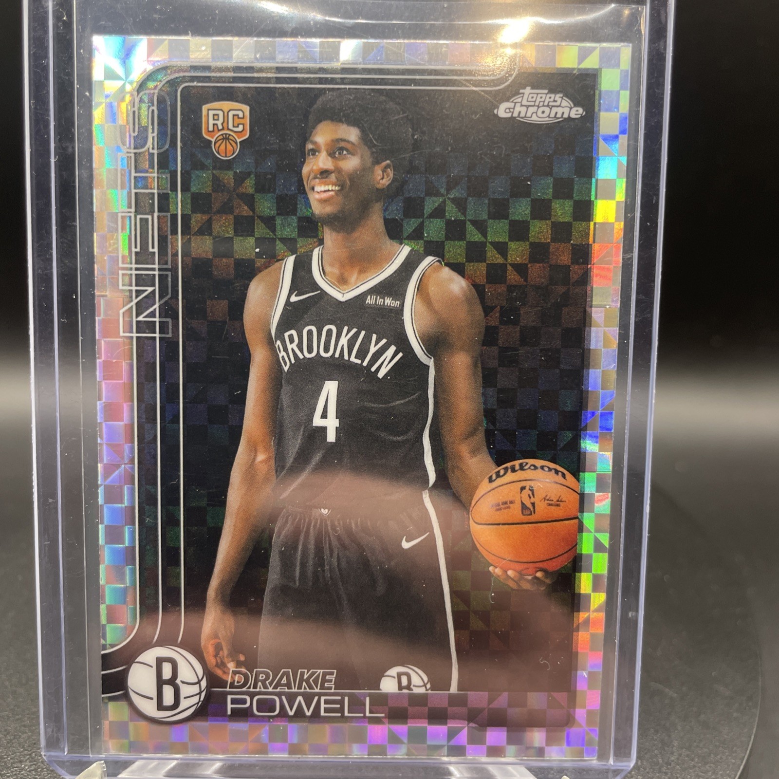 2025-26 Topps Chrome Drake Powell X-Fractor Rookie Brooklyn Nets #272