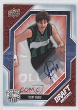 2009 Upper Deck Draft Edition Silver 124/499 Ricky Rubio #11 Rookie Auto RC 0b9