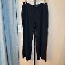 St John Collection Cropped Dress Pants Pull On Black Size 6