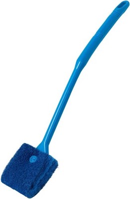 Aquarium Algae Scraper Double Sided Sponge Brush Cleaner Long Handle Fish Tank