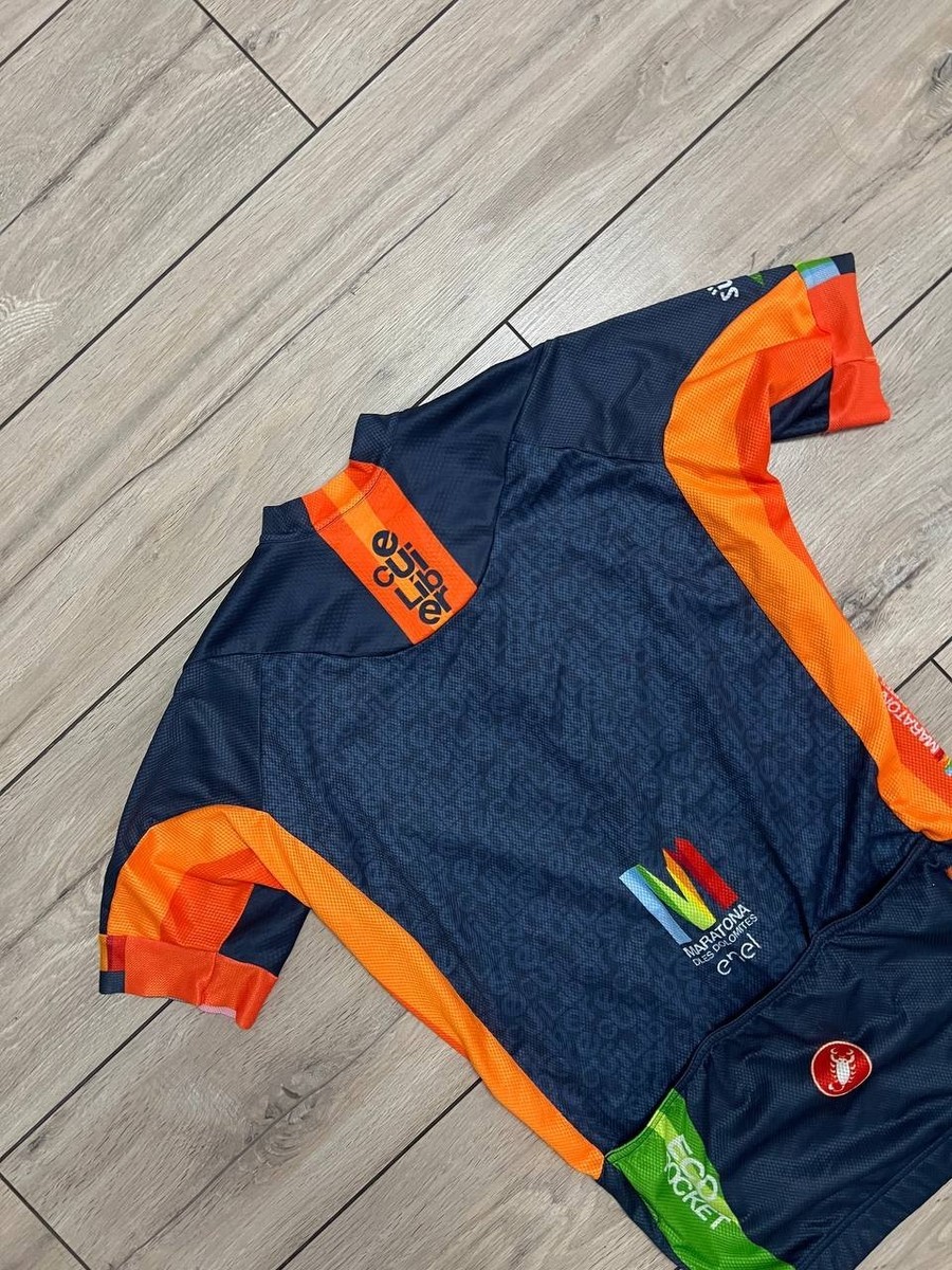Men Castelli Maratona Dles Dolomites Cycling Racing Jersey