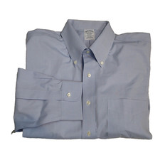 Brooks Brothers The Original Polo Shirt Regent 100 Supima Cotton 17-35 Blue