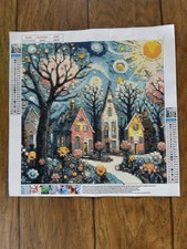 Completed Home Sweet Home Diamond Art Painting 13.75” x 13.75”