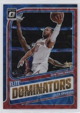 2024 Donruss Optic Elite Dominators International Red Prizm Jalen Brunson 18fx