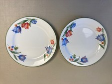 Corelle by Corning FRESH CUT 7¼" Salad Side Bread Dessert Plates Floral Set of 2