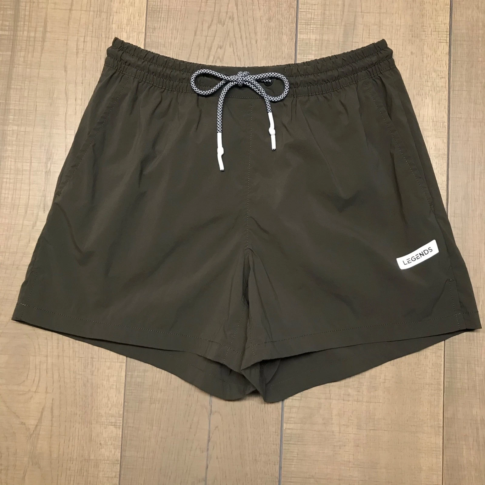 Legends Lennox Shorts Mens Size S Green Gym Run Performance Athletic Lightweight