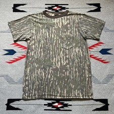 Vintage 90s Bark Tree Camo Pocket T Shirt Men’s Size 2XL USA Made