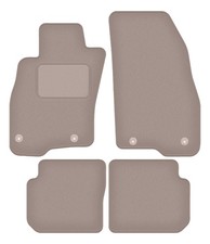 Fußmatten Automatten Velours Beige für Fiat Punto 12' 2012-2018 4-tlg