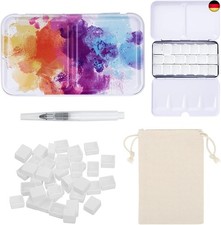 Aquarellkasten, Palette mit Deckel, Aquarellkasten Leer, Aquarell Malkasten,