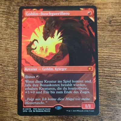 MAGIC THE GATHERING Grundstein Goblin-Buschguerillero Special Guest M SPG0078