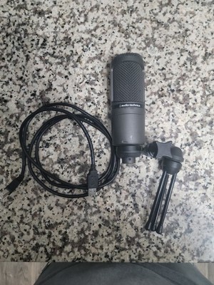 Audio-Technica Cardioid Condenser USB Microphone - Black (AT2020USB)