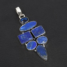 Lapis Lazuli Tanzanite Gemstone Handmade Pendant Jewelry Gift 2.92