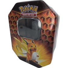 Pokemon Hidden Fates Raichu Collectors Tin EMPTY No Cards