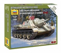 Zvezda 6281 - 1:100 Soviet Self Propelled Gun SU-122 - Neu