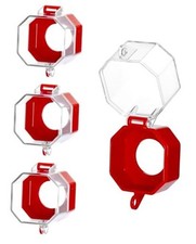 Emergency Stop Button Cover, 4 Pack Plastic Switch Cover Protector, Toggle