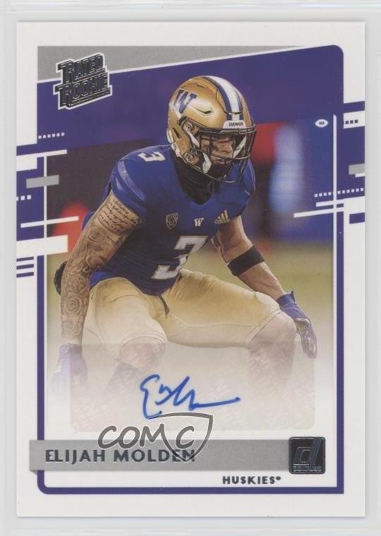 Elijah Mitchell Panini Chronicles Draft Picks Score Rookie Autographs #EJM Base