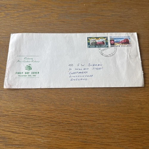 New Zealand First Day Cover 1963 With Stamps
