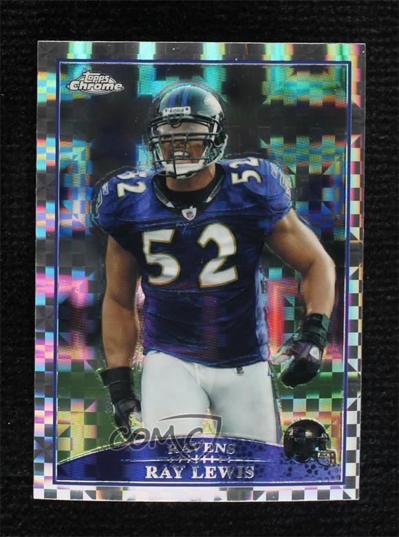 2009 Topps Chrome Retail X-Fractor Ray Lewis #TC109 HOF