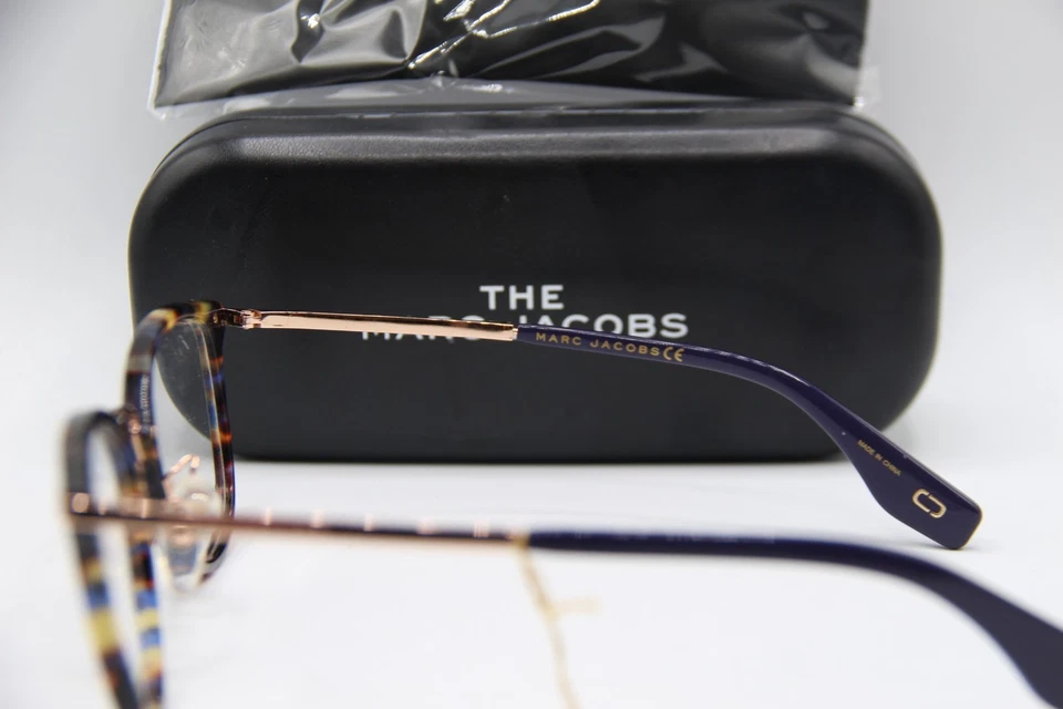 NUEVAS GAFAS MARC JACOBS 331/F AY0 AZUL HABANA MONTURAS AUTÉNTICAS 50-21 Foto 3 de 4
