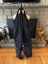 Lands End Kids Squall Waterproof Insulated Iron Knee Snow Bibs Black Size 5 EUC