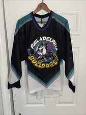1994 PHILADELPHIA BULLDOGS HOCKEY JERSEY Size M - CCM Vintage Retro NHL Flyers