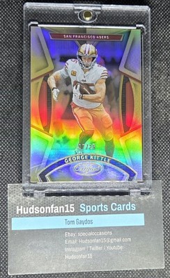 George Kittle 2023 Panini Certified #59 Mirror Gold 17/25 San Francisco 49ers