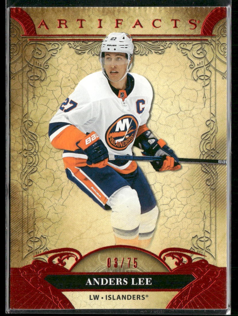 2020-21 Upper Deck Artifacts Anders Lee Autumn /75 #1 New York Islanders