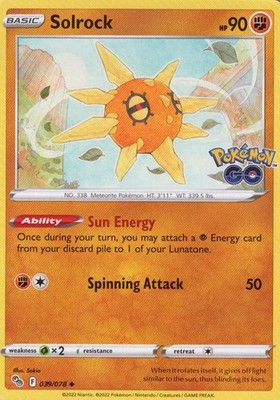 Pokemon GO #039/078 Solrock