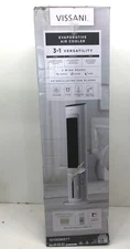 Vissani 1Gal 210 CFM 3 Speed Digital Tower Portable Evaporative Cooler w/ Remote