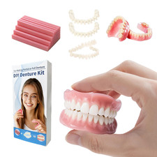 DIY Denture Temporary Veneers Kit for Women and 1 Count (Pack of 1), White