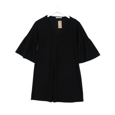 Mango Women's Mini Dress S Black 100% Polyester Short Mini