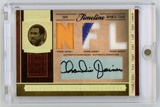 2006 Playoff National Treasures Timeline Charlie Joiner GU Triple Patch Auto /18