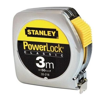 Stanley Taschenrollbandmaß PowerLock  L.3m B.12,7mm mm/cm EG II Metall