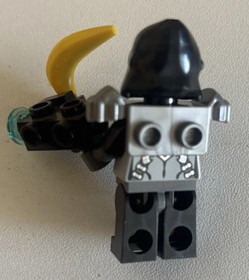 LEGO Chima Figure - Gorzan Flat Silver Heavy Armour -loc068 - Sets 70130 70136