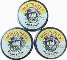 3 Burt's Bees Unisex Hand Salve Tins 3 oz. ea A Farmer's Friend New  Sealed