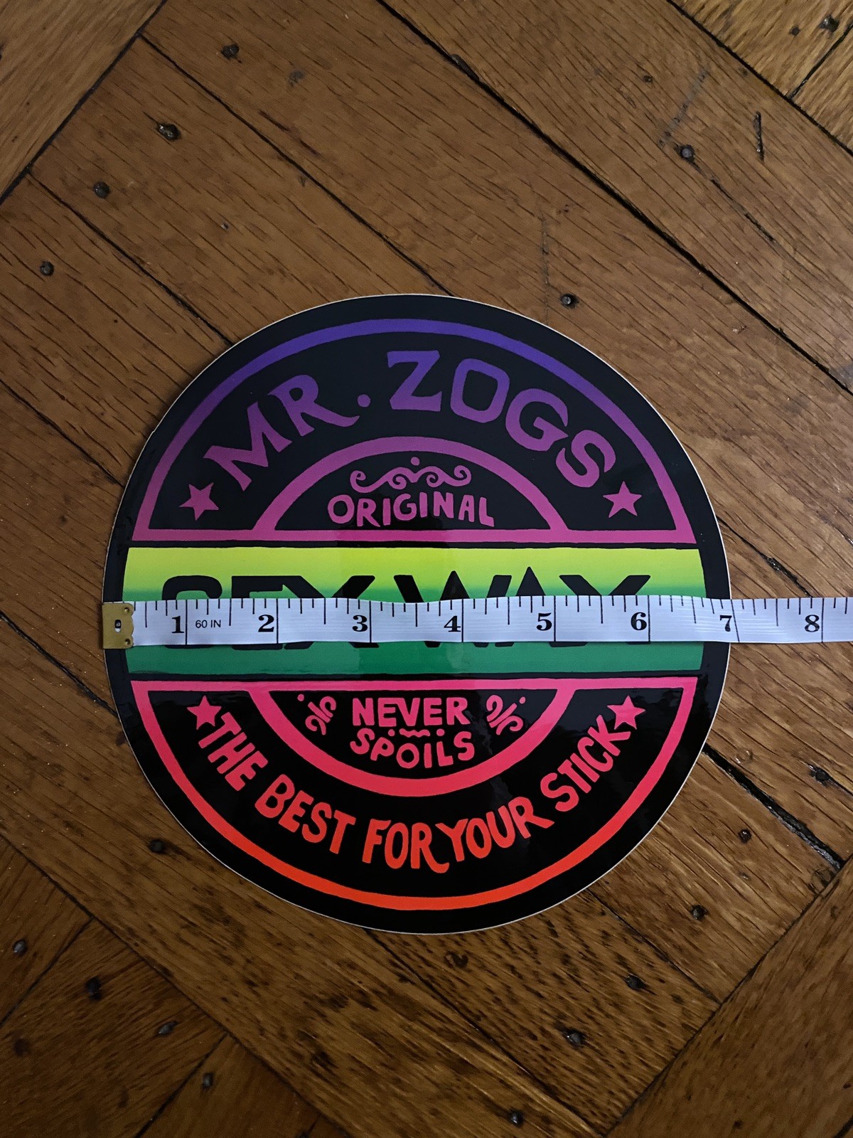 Vintage GIANT 7 inch Mr Zog's Sex Wax STICKER 80’s 90’s Surfing