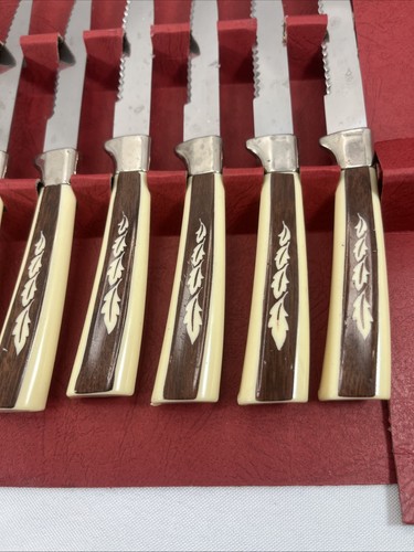 Vintage Edelstahl Steakmesser Besteck Set Sheffield Schatztruhe Set 14 - Bild 15 von 16