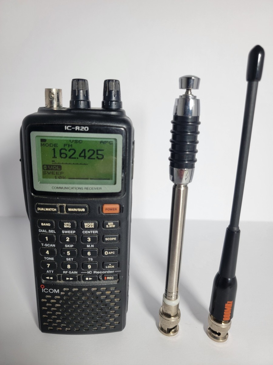 Icom IC-R20 Communications Receiver with Antenna and Battery | eBay