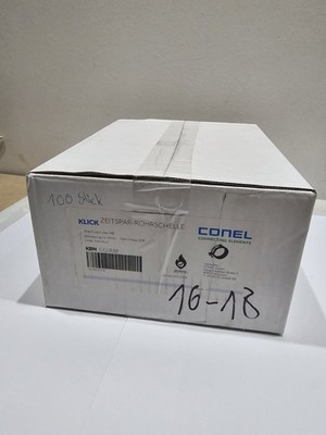 100 Stück CONEL Zeitspar-Rohrschellen Klick 16 bis 18 mm