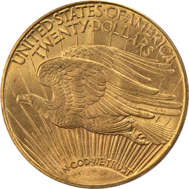 Oro Saint-Gaudens 1910-P $20 graduación profesional MS63 colección Rive d'Or gran atractivo visual Foto 2 de 4