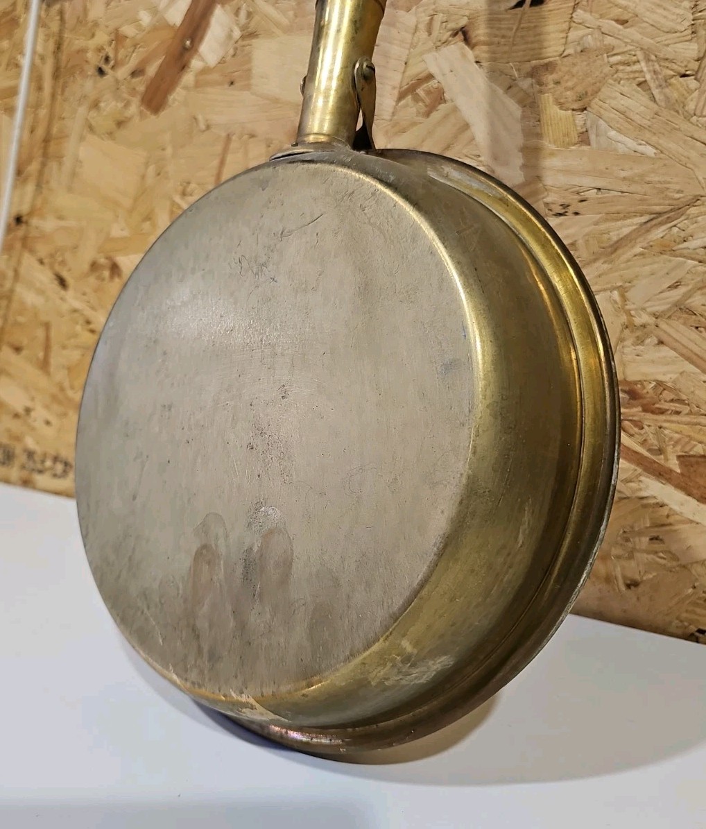 Antique Brass & Copper Victorian Bed Pan Warmer — image 8
