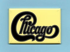 CHICAGO *2X3 FRIDGE MAGNET* AMERICAN ROCK BAND TRANSIT AUTHORITY N ROLL HORNS IL
